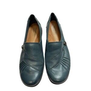 Cobb Hill Women’s Paulette Loafer Slip-On Shoes Navy Blue Sz 8 cushioned footbed